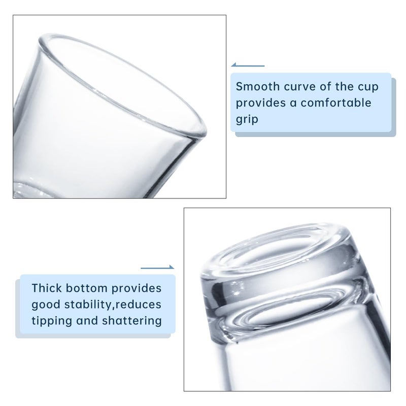 BCnmviku 1.5 oz Shot Glasses Sets with Heavy Base, Clear Shot Glass (10 Pack) - Image 4